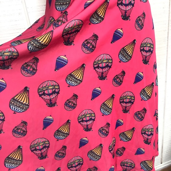 ModCloth hot air balloon vibrant pink circle skirt - Picture 4 of 16